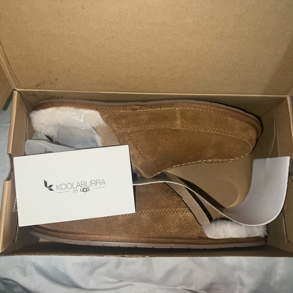 UGG Brown Suede Slip-On Loafers